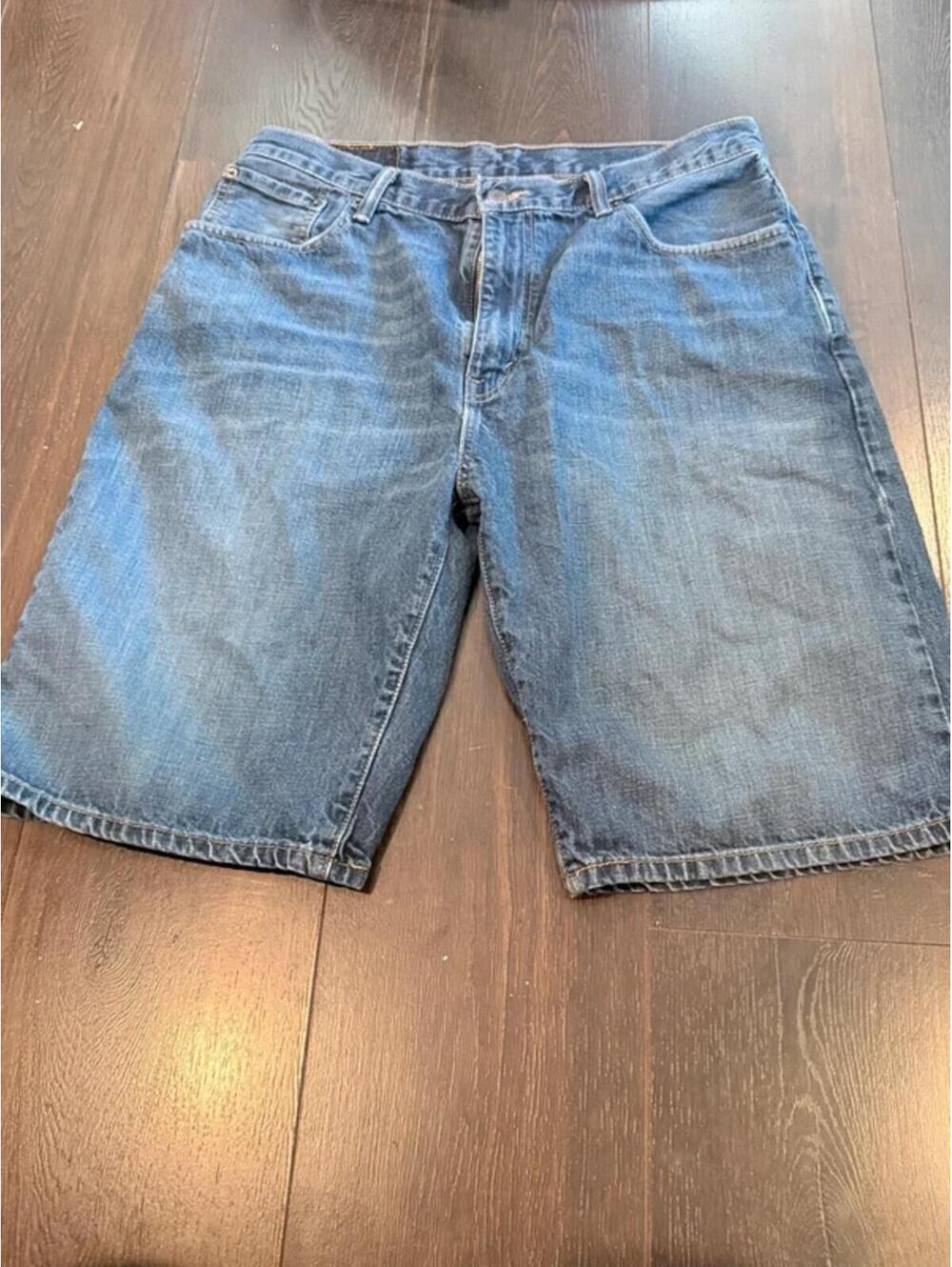 Levi’s 569 Loose Straight Denim Shorts Men’s W34 Blue Jean Shorts S15
